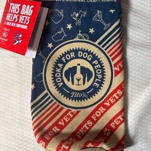 Tito's Handmade Vodka canvas bottle bag Pets For Vets